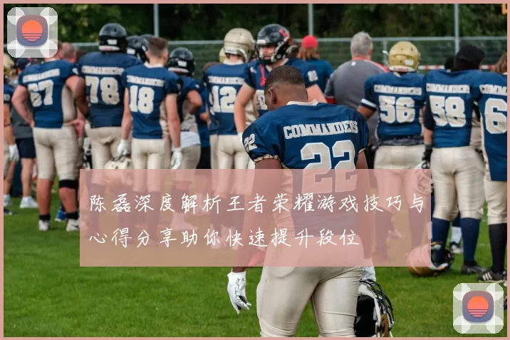 陈磊深度解析王者荣耀游戏技巧与心得分享助你快速提升段位